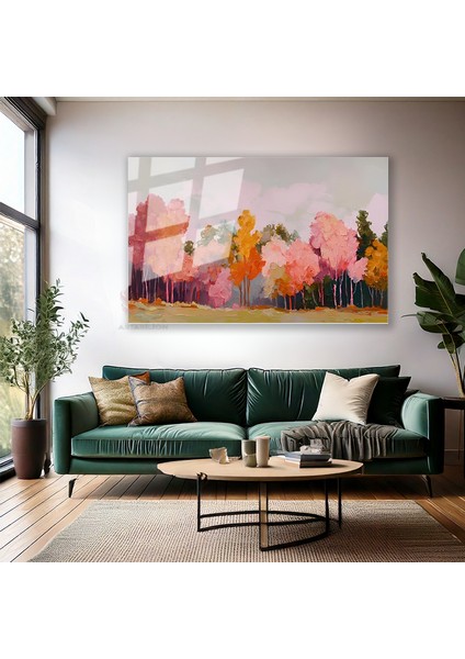 Cam Yatay Duvar Tablosu Cam Doganin Renkleri2 Ev Ofis Salon Modern Duvar Tablosu modelleri