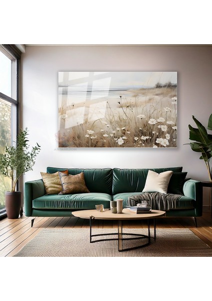 Cam Yatay Duvar Tablosu Cam Vintage Kir Manzarasi2 Ev Ofis Salon Modern Duvar Tablosu modelleri