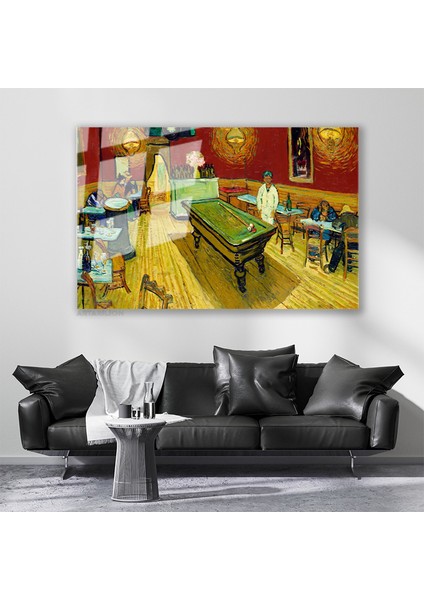 Cam Yatay Duvar Tablosu Cam Soyut Bar Ev Ofis Salon Modern Duvar Tablosu