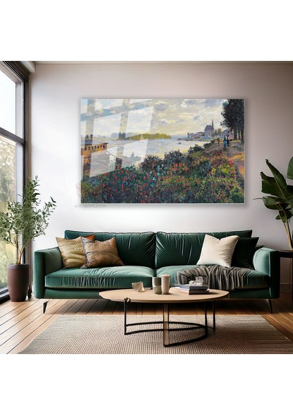 Cam Yatay Duvar Tablosu Cam Vintage Manzara3 Ev Ofis Salon Modern Duvar Tablosu modelleri