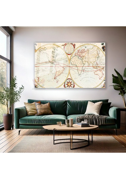Cam Yatay Duvar Tablosu Cam Yeni Dunya Haritasi Ev Ofis Salon Modern Duvar Tablosu modelleri