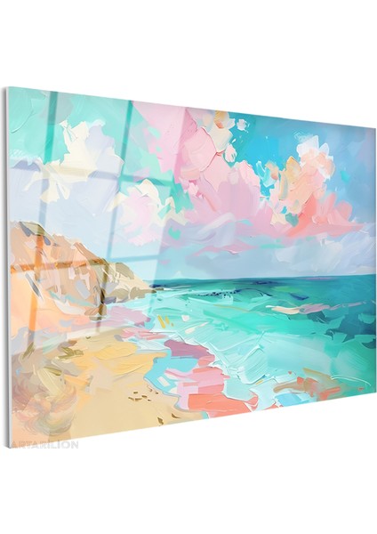 Cam Yatay Duvar Tablosu Cam Doganin Renkleri5 Ev Ofis Salon Modern Duvar Tablosu fiyatları