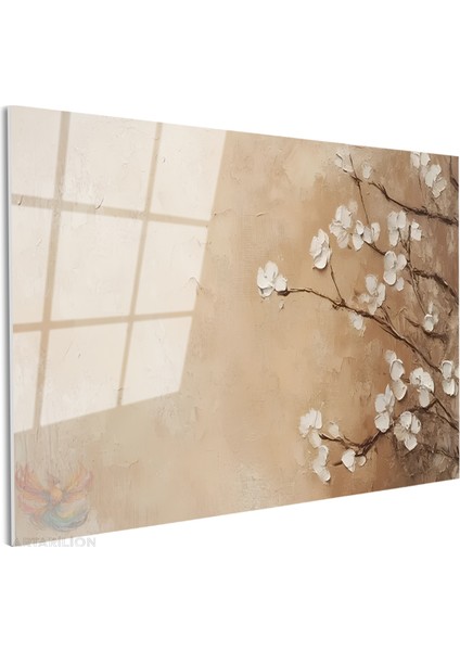 Cam Yatay Duvar Tablosu Cam Soyut Cicek Sanati2 Ev Ofis Salon Modern Duvar Tablosu fiyatları