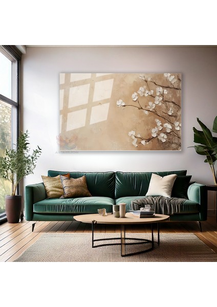 Cam Yatay Duvar Tablosu Cam Soyut Cicek Sanati2 Ev Ofis Salon Modern Duvar Tablosu modelleri