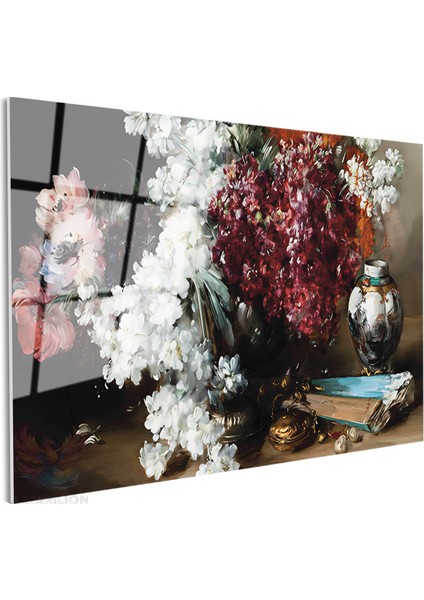 Cam Yatay Duvar Tablosu Cam Vintage Cicekler Ev Ofis Salon Modern Duvar Tablosu fiyatları
