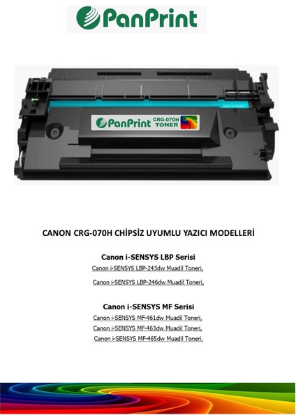 Canon I-Sensys LBP-246DW Chipsiz Muadil Toner Yüksek Kapasiteli 10200 Sf. fiyatları