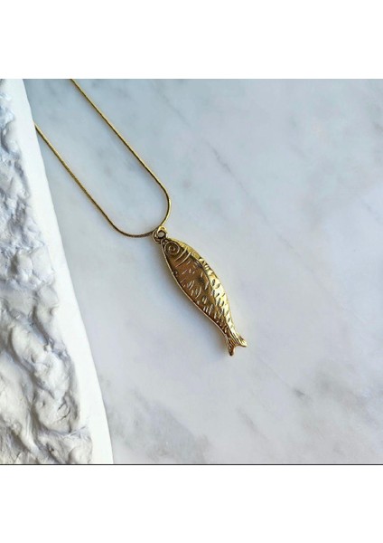 Balık Tasarım 316L Çelik Kolye