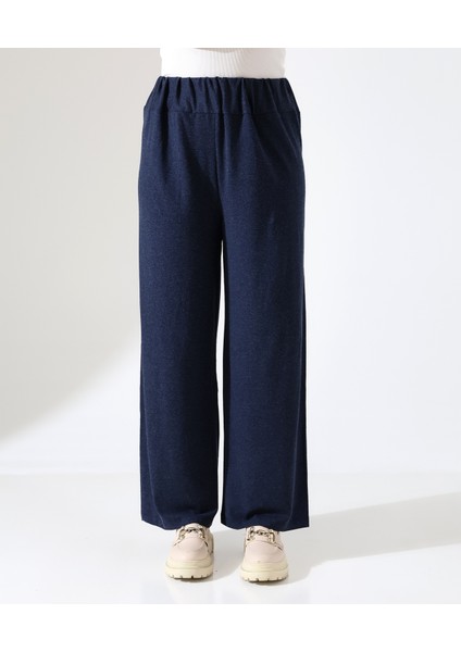 Kadın Beli Lastikli Yün Viskon Büyük Beden Pantolon indirimleri