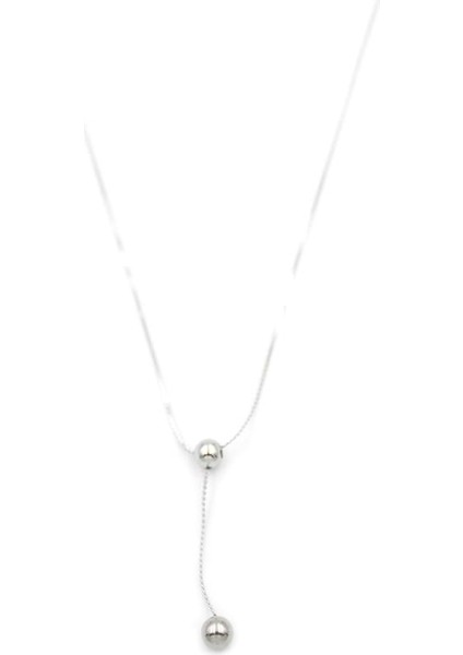 Top Kolye - Gümüş