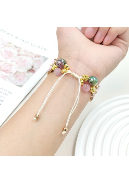 Apple Watch 10 46MM/ULTRA 2/ultra 49MM/9 8 7 45MM/SE (2023) Se (2022) Se 6 5 4 44MM/3 2 1 42MM Boncuklu Halat Saat Kayışı - Renkli (Yurt Dışından) fırsatları