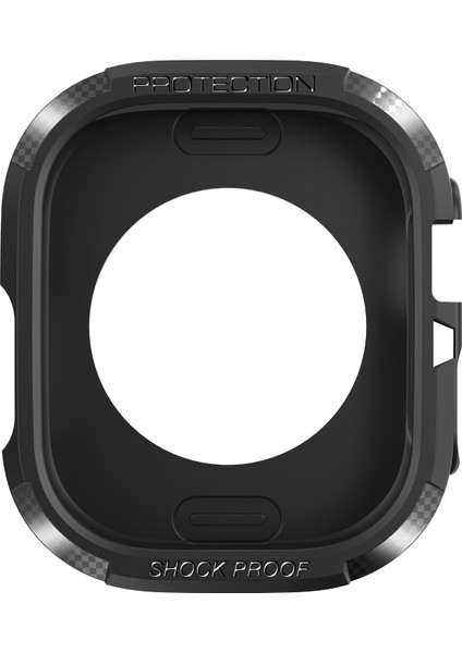 Apple Watch Series 9/8/7 41 mm Düşmeye Karşı Koruyucu Tpu Çerçeve Kapağı - Siyah Akıllı Saat Kılıfı (Yurt Dışından) fırsatları