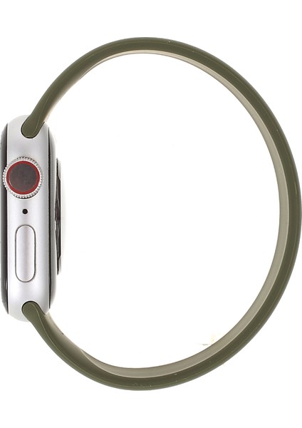 Apple Watch Series 10 46MM/ULTRA 2 Ultra 49MM/9 8 7 45MM/SE (2023) Se (2022) Se 6 5 4 44MM/3 2 1 42MM Için Silikon Akıllı Saat Bandı Bilek Kayışı, Boyut: L-Yeşil (Yurt Dışından) modelleri