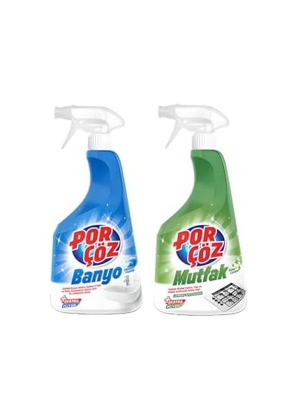 Porçöz (Banyo-Mutfak) Sprey 750 ml x 2 Adet