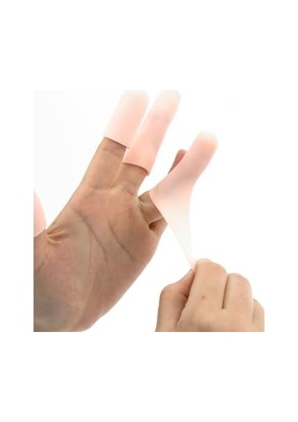 Optana El Parmak Koruyucu Silikon Kemik Koruyucu Parmak Ucu Koruyucu Hortum 5 Adet