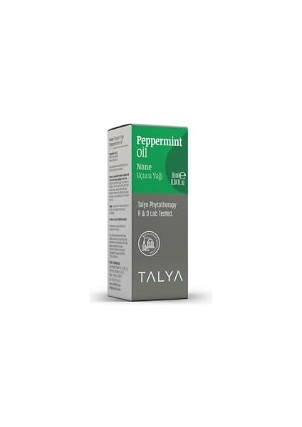 Talya Nane Uçucu Yağı (Peppermint Essential OIL),%100 Saf ve Doğal, 10 ml