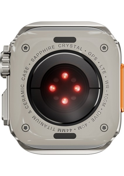 Apple Watch Series 9/8/7 45 mm Spor Saat Koruyucu Kılıf - Titanyum Metal Kasa (Yurt Dışından) modelleri