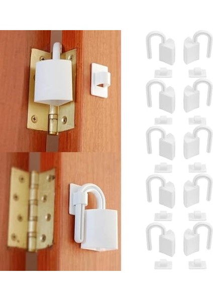 Bolivia's Parmak Koruyucu, 10 Adet Kendinden Yapışkanlı Kapı Güvenlik Aparatı, Çocuklar Için Baby Safety Products, Menteşe Koruyucu ile Parmak Sıkışmasını Önleyen, Dayanıklı Abs Malzemeden Üretilmiş modelleri