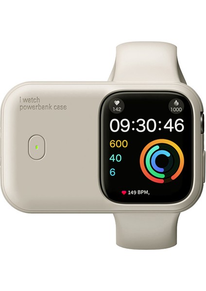 Apple Watch Series 7 8 9 45MM/6 5 4 Se Se (2022) Se (2023) 44MM Manyetik Kablosuz Şarj Cihazı Güç Bankası-Starlight (Yurt Dışından)