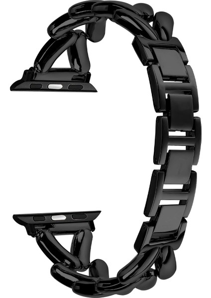 Apple Watch Series 10 46MM/ULTRA 2/ultra 49MM/9 8 7 45MM/SE (2023) Se (2022) Se 6 5 4 44MM/3 2 1 42MM Bükülmüş Metal Bant-Siyah Için Kayış (Yurt Dışından) fiyatları