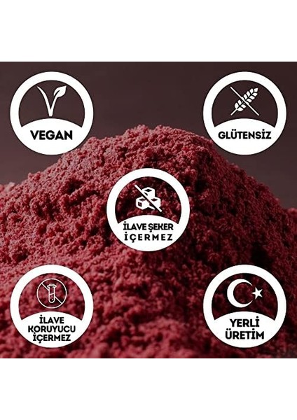 Egeye Dönüş Pancar Tozu - 100 Gr. (Öğütülmüş Kuru Pancar Kökü - Doğal Renk Verici - Glütensiz Bebek Gıdası) modelleri