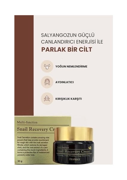 Deoproce Salyangoz Müsini Içeren Aydınlatıcı ve Kırışıklık Karşıtı Premium Yüz Bakım Kremi 30 Mililitre modelleri