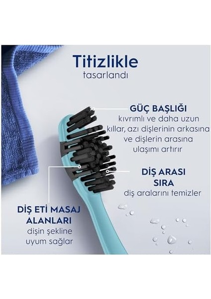 Oral-B Pro-3dwhite Kömürlü Beyazlık Diş Fırçası, Orta Sertlik