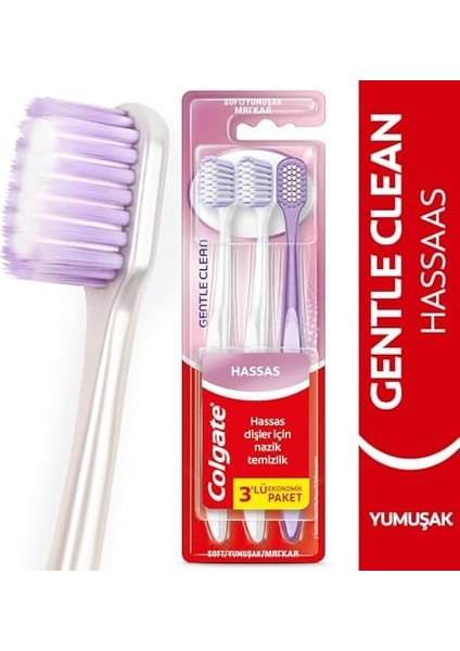 Colgate Gentle Clean Diş Fırçası 2+1