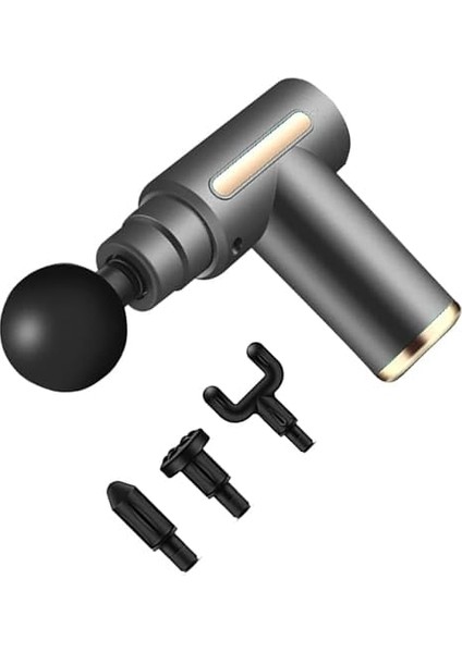 Robeve Auhma Masaj Tabancası Kas Tabanca Masaj Aleti Fırçasız Motorlu Type C Şarjlı Masaj Aleti 4 Farklı Masaj Başlığı Darbeli Titreşimli modelleri