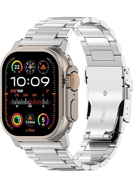 Apple Watch 10 46MM/ULTRA 2/ultra 49MM/9 8 7 45MM/SE (2023) Se (2022) Se 6 5 4 44MM/3 2 1 42MM Titanyum Alaşımlı Kayış 26MM Bant-Gümüş (Yurt Dışından) fiyatları