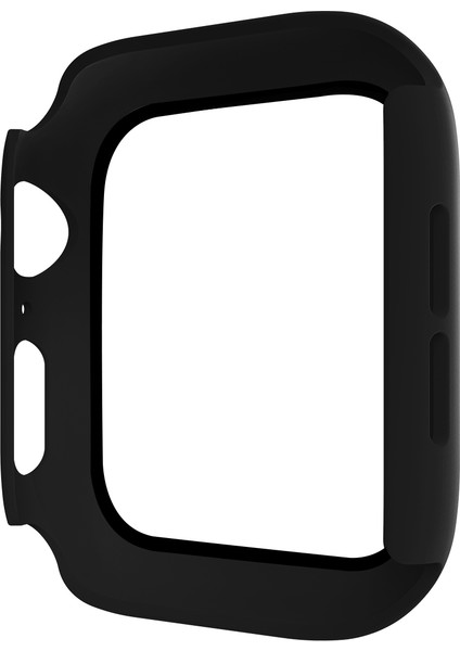 Hat Prınce Apple Watch Series 4/5/6/se/se (2022) 40 mm Pc Çerçeve + Temperli Cam Koruyucu Saat Kılıfı - Siyah (Yurt Dışından) fırsatları