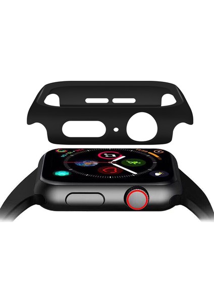 Hat Prınce Apple Watch Series 4/5/6/se/se (2022) 40 mm Pc Çerçeve + Temperli Cam Koruyucu Saat Kılıfı - Siyah (Yurt Dışından) indirimleri