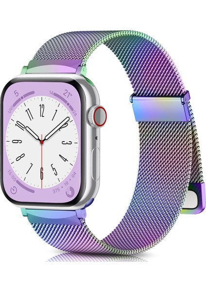 Apple Watch Series 10 42MM/9 8 7 41MM/SE (2023) Se (2022) Se 6 5 4 40MM/3 2 1 38MM Metal Kayışlı Saat Kayışı - Çok Renkli (Yurt Dışından) fiyatları