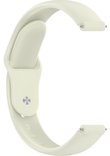 12 mm Evrensel Akıllı Saat Ters Tokalı Silikon Saat Kayışı Için Yedek Bant - Fildişi Beyazı (Yurt Dışından) indirimleri