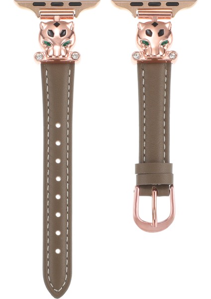 Apple Watch Series 10 46MM/ULTRA 2 Ultra 49MM/9 8 7 45MM/SE (2023) Se (2022) Se 6 5 4 44MM/3 2 1 42MM Saat Kayışı - Gül Altın/kahverengi (Yurt Dışından) fiyatları