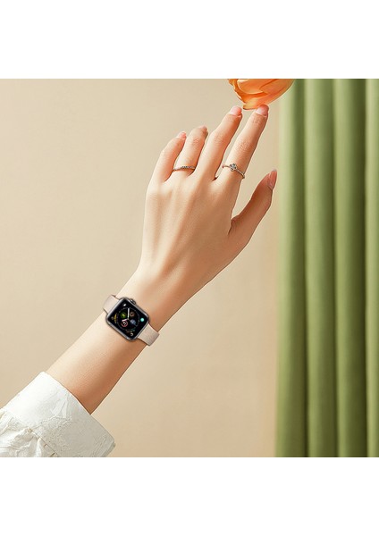 Apple Watch 10 46MM/ULTRA 2/ultra 49MM/9 8 7 45MM/SE (2023) Se (2022) Se 6 5 4 44MM/3 2 1 42MM Gül Silikon Bant-Kahverengi (Yurt Dışından) fırsatları