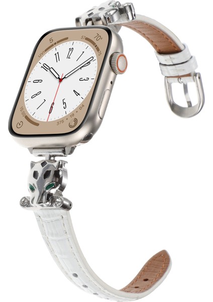 Apple Watch Series 10 46MM/ULTRA 2 Ultra 49MM/9 8 7 45MM/SE (2023) Se (2022) Se 6 5 4 44MM/3 2 1 42MM Saat Kayışı - Gümüş/beyaz (Yurt Dışından) fırsatları