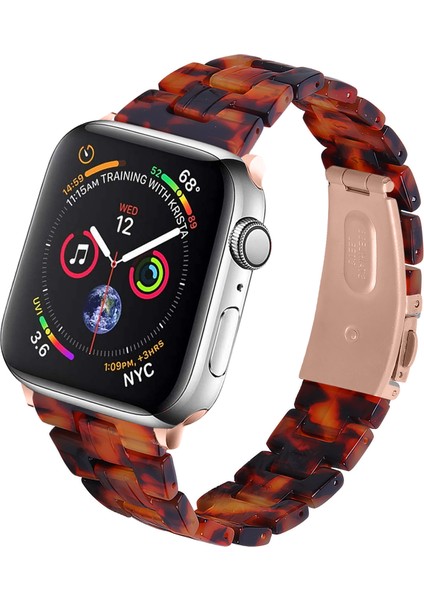 Apple Watch Series 10 46MM/ULTRA 2 Ultra 49MM/9 8 7 45MM/SE (2023) Se (2022) Se 6 5 4 44MM/3 2 1 42MM-KAPLUMBAĞA Kabuğu Için Hafif Renkli Reçine Saat Kayışı Değişimi (Yurt Dışından) fiyatları