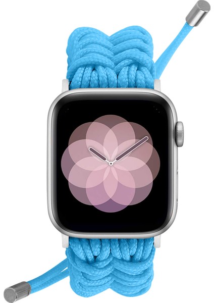 Apple Watch Series 10 46MM/ULTRA 2 Ultra 49MM/9 8 7 45MM/SE (2023) Se (2022) Se 6 5 4 44MM/3 2 1 42MM-MAVI Için Ayarlanabilir Örgülü Halat Yeni Stil Saat Kayışı Değişimi (Yurt Dışından) modelleri