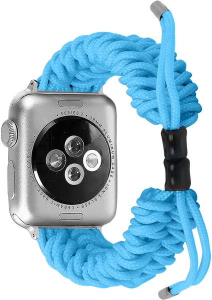 Apple Watch Series 10 46MM/ULTRA 2 Ultra 49MM/9 8 7 45MM/SE (2023) Se (2022) Se 6 5 4 44MM/3 2 1 42MM-MAVI Için Ayarlanabilir Örgülü Halat Yeni Stil Saat Kayışı Değişimi (Yurt Dışından) fırsatları