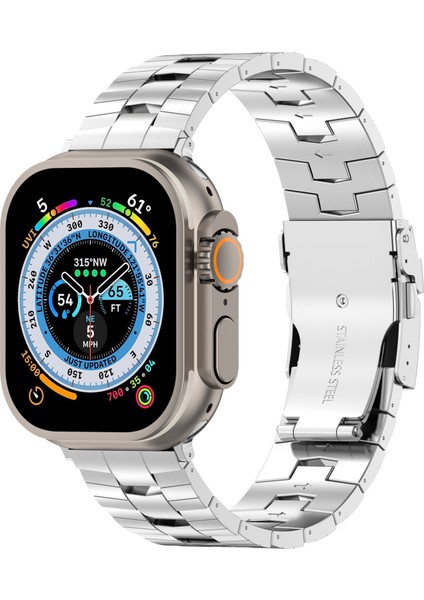 Apple Watch 10 46MM/ULTRA 2/ultra 49MM/9 8 7 45MM/SE (2023) Se (2022) Se 6 5 4 44MM/3 2 1 42MM Titanyum Alaşımlı Kayış Pirinç Sivri Tasarım-Gümüş (Yurt Dışından) fiyatları