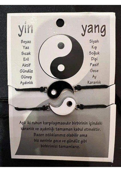 Sevgiliye Özel Ing Yang Çift Bileklik – 2’li Hediyelik Takı Seti, Aşk ve Uyumu Simgeleyen Tasarım fiyatları
