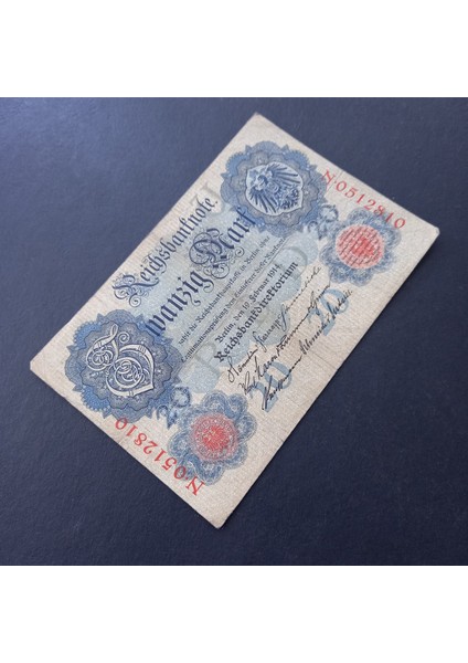 3996368F4225490274 1914 Almanya N.051 Serisi 20MARK Çt Eski Yabancı Kağıt Para modelleri