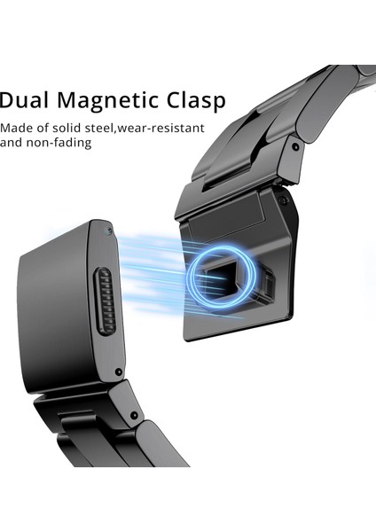 Apple Watch Series 10 46MM/ULTRA 2/ultra 49MM/9 8 7 45MM/SE (2023) Se (2022) Se 6 5 4 44MM/3 2 1 42MM Paslanmaz Çelik Bant - Gümüş (Yurt Dışından) fiyatları