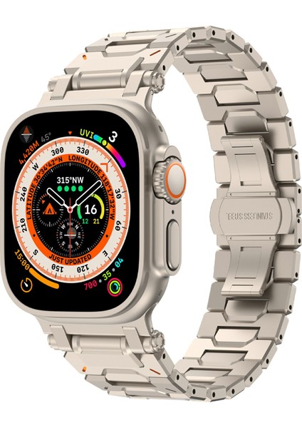 Apple Watch Series 10 46MM/ULTRA 2/ultra 49MM/SERIES 9 8 7 45MM/SE (2023) Se (2022) Se 6 5 4 44MM/3 2 1 42MM Saat Kayışı ve Aletli Titanyum (Yurt Dışından) fiyatları