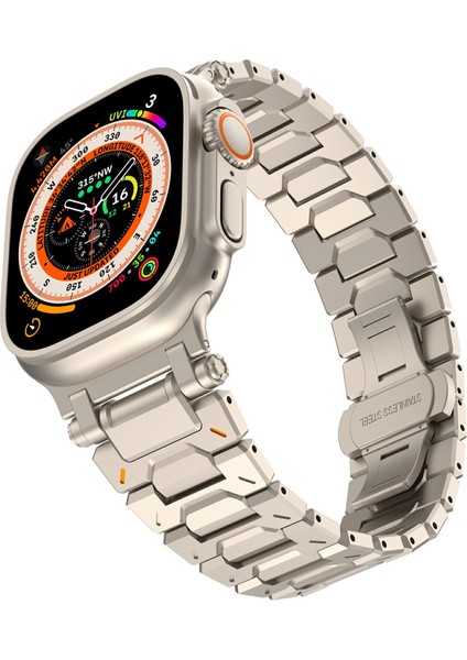 Apple Watch Series 10 46MM/ULTRA 2/ultra 49MM/SERIES 9 8 7 45MM/SE (2023) Se (2022) Se 6 5 4 44MM/3 2 1 42MM Saat Kayışı ve Aletli Titanyum (Yurt Dışından) modelleri