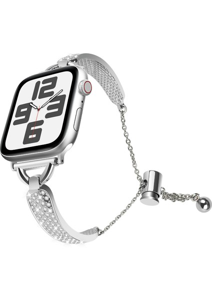 Kalebol Apple Watch 10 46MM/ULTRA 2/ultra 49MM/9 8 7 45MM/SE (2023) Se (2022) Se 6 5 4 44MM/3 2 1 42MM Saat Kayışı Bilekliği - Gümüş (Yurt Dışından) fiyatları