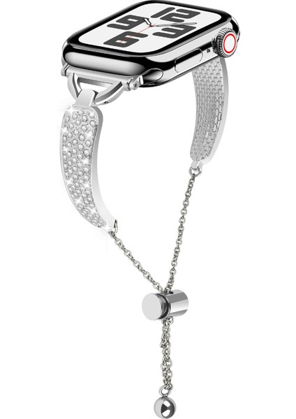 Kalebol Apple Watch 10 46MM/ULTRA 2/ultra 49MM/9 8 7 45MM/SE (2023) Se (2022) Se 6 5 4 44MM/3 2 1 42MM Saat Kayışı Bilekliği - Gümüş (Yurt Dışından) modelleri