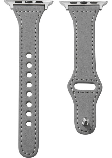 Kalebol Apple Watch 10 46MM/ULTRA 2/ultra 49MM/9 8 7 45MM/SE (2023) Se (2022) Se 6 5 4 44MM/3 2 1 42MM Saat Kayışı, Küçük Tokalı - Gri (Yurt Dışından)