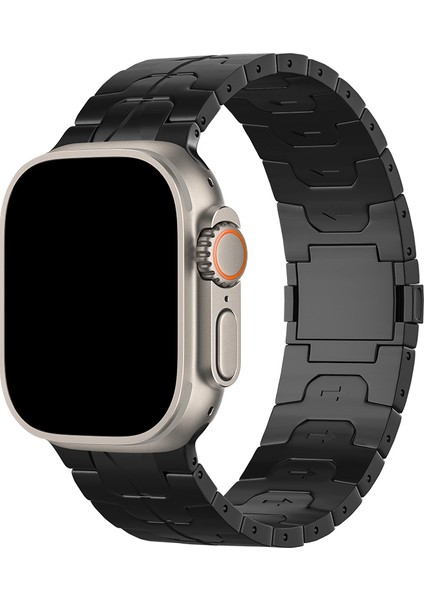 Apple Watch 10 46MM/ULTRA 2/ultra 49MM/9 8 7 45MM/SE (2023) Se (2022) Se 6 5 4 44MM/3 2 1 42MM Manyetik Titanyum Alaşımlı Saat Kayışı - Siyah (Yurt Dışından) fırsatları