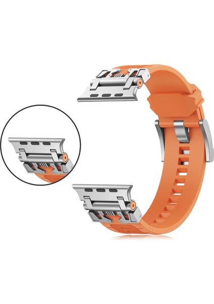 Apple Watch 10 46MM/ULTRA 2/ultra 49MM/9 8 7 45MM/SE (2023) Se (2022) Se 6 5 4 44MM/3 2 1 42MM Tpu Saat Kayışı - Gümüş/gri (Yurt Dışından) fiyatları